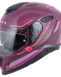 Casco Moto Integral Morado NEXX Y.100R Baron
