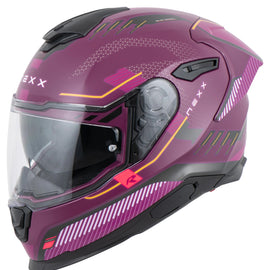 Casco Moto Integral Morado NEXX Y.100R Baron
