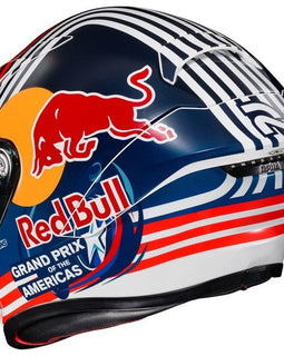 Casco Moto Integral Blanco/Azul/Rojo HJC RPHA1 Red Bull Austin GP