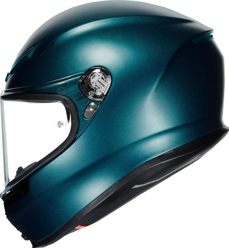 Casco Moto Matte Petrolio AGV K6 Solid