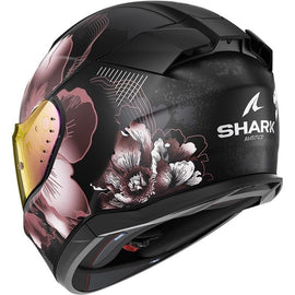 Casco Integral Moto Negro Rosa Shark D-Skwal 3 Mayfer