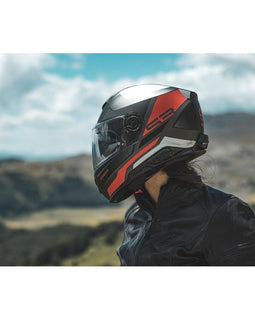 Casco Integral Moto Negro Rojo Schuberth S3