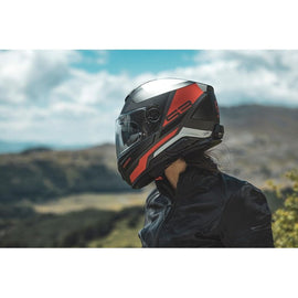 Casco Integral Moto Negro Rojo Schuberth S3