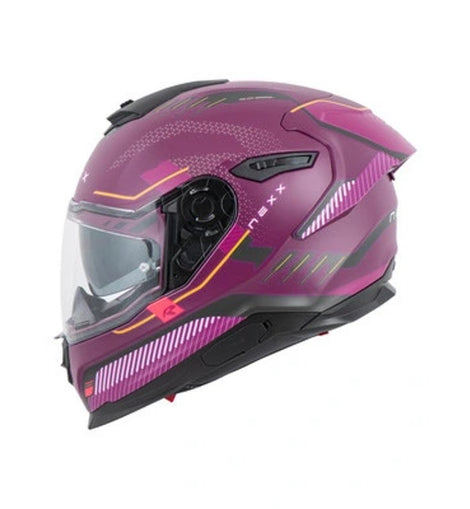 Casco Moto Integral Morado NEXX Y.100R Baron