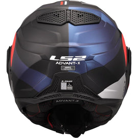 Casco Modular Fibra de Vidrio Azul/Rojo LS2 Advant X Ultra FF901
