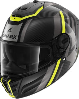 Casco Integral Moto Negro/Amarillo Shark Spartan RS Carbon Shawn DYA