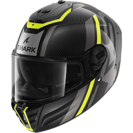 Casco Integral Moto Negro/Amarillo Shark Spartan RS Carbon Shawn DYA