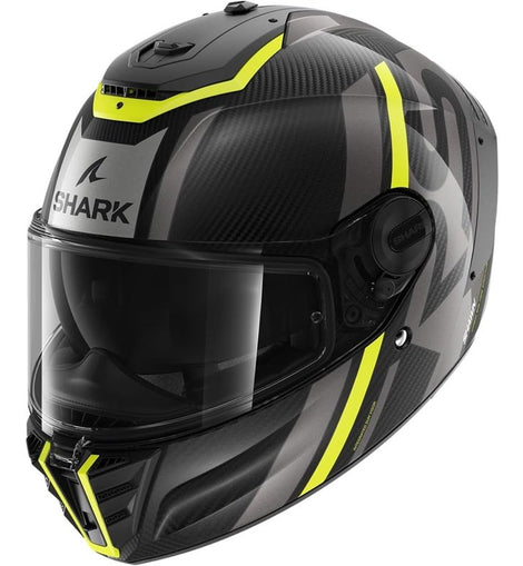 Casco Integral Moto Negro/Amarillo Shark Spartan RS Carbon Shawn DYA