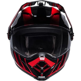 Casco de Moto Negro Brillante/Rojo Bell MX-9 Adventure MIPS