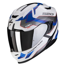 Casco Integral Blanco-Azul Scorpion EXO-520 Evo Air Elan