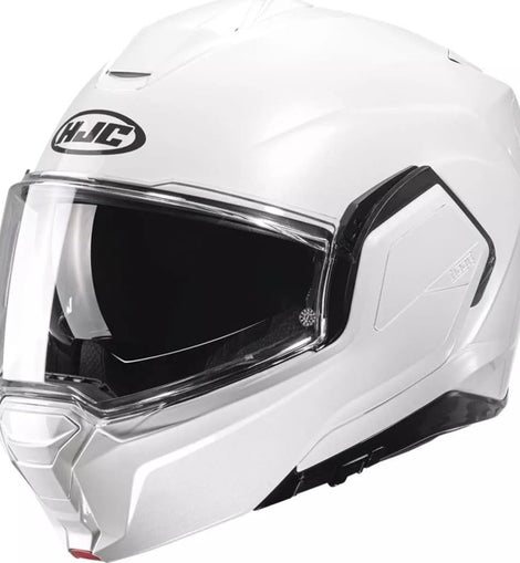 Casco Modular de Moto Blanco Perla HJC i100