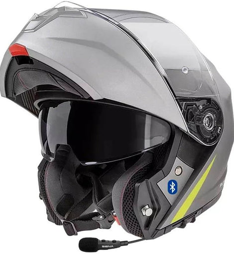 Casco Modular Moto Dual Bluetooth-Intercom Sena Integrado Garibaldi G100