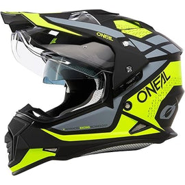 Casco Moto Enduro Negro Amarillo Neón Gris O'NEAL Sierra 2206 R