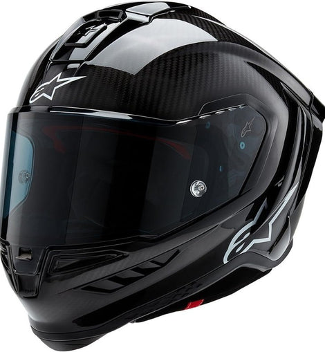 Casco Integral Moto Carbono Negro Alpinestars Supertech R10
