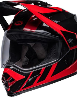 Casco de Moto Negro Brillante/Rojo Bell MX-9 Adventure MIPS