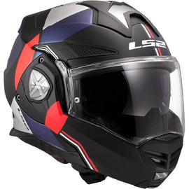 Casco Modular Fibra de Vidrio Azul/Rojo LS2 Advant X Ultra FF901