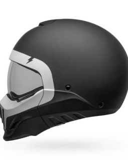 Casco Modular Negro Mate/Blanco Bell Broozer Cranium