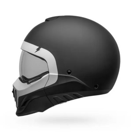 Casco Modular Negro Mate/Blanco Bell Broozer Cranium