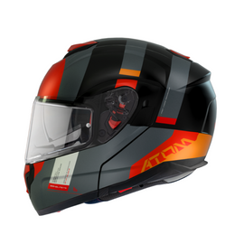 Casco Modular Naranja Mate MT Helmets Atom Gorex B4