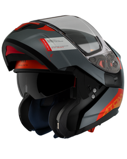 Casco Modular Naranja Mate MT Helmets Atom Gorex B4