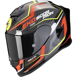 Casco Integral Negro/Rojo/Amarillo Scorpion EXO-R1 Evo Air Coup