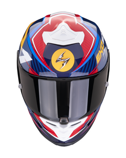 Casco Integral Amarillo/Rojo/Azul Scorpion EXO-R1 Evo Air Coup
