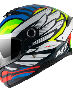 Casco Integral Azul Brillo MT Thunder 4 SV Drax B7