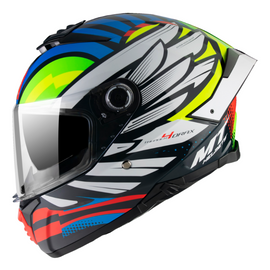 Casco Integral Azul Brillo MT Thunder 4 SV Drax B7