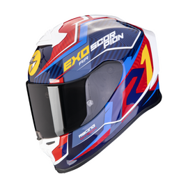 Casco Integral Amarillo/Rojo/Azul Scorpion EXO-R1 Evo Air Coup