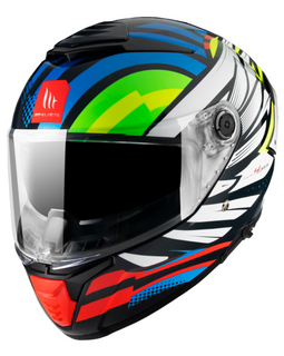 Casco Integral Azul Brillo MT Thunder 4 SV Drax B7