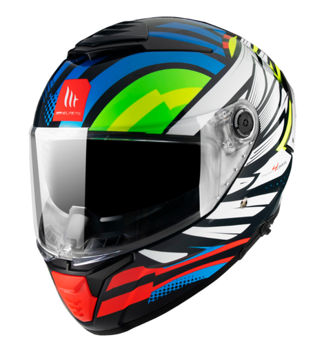 Casco Integral Azul Brillo MT Thunder 4 SV Drax B7