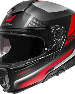 Casco Integral Moto Negro Rojo Schuberth S3