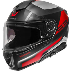 Casco Integral Moto Negro Rojo Schuberth S3