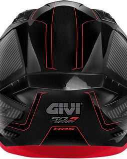 Casco Integral Moto Negro/Titanio/Rojo GIVI 50.9 Enigma