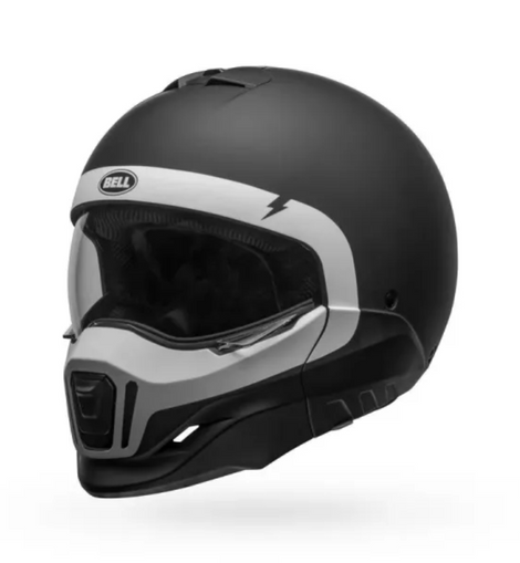 Casco Modular Negro Mate/Blanco Bell Broozer Cranium