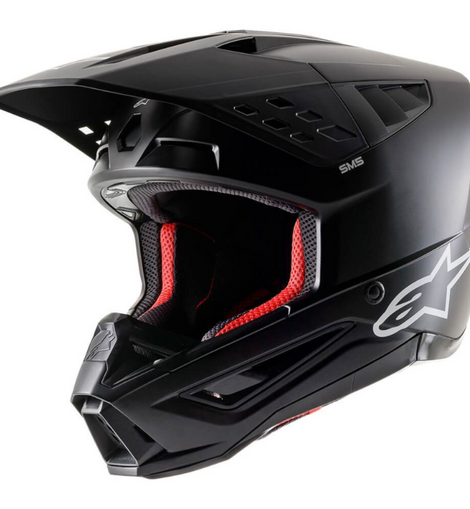 Casco Negro/Gris Alpinestars SM5 Solid