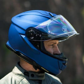 Casco Integral Moto Azul Mate Shoei GT-Air 3