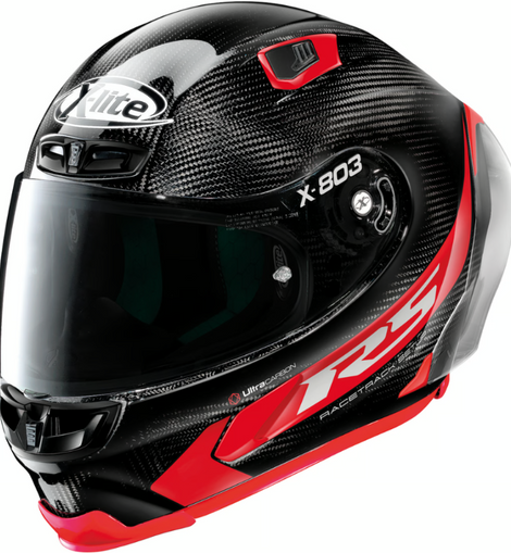 Casco Integral Negro/Rojo Nolan X-Lite X-803 RS Ultra Carbon Hot Lap